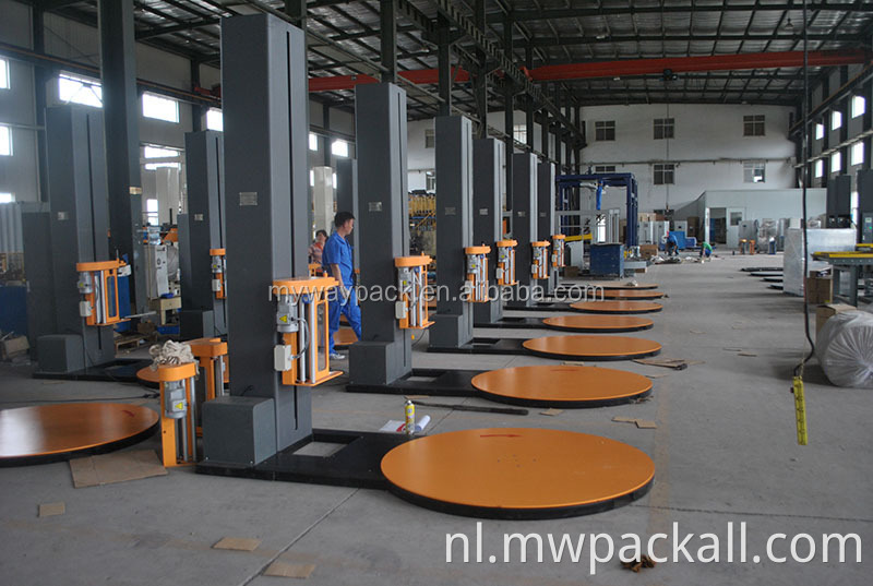 Volledig automatische pallet stretch -inpakmachine met betere oorsprong automatische pallet stretch filmpakkingmachine